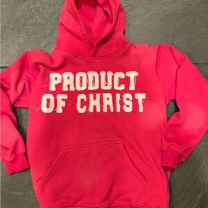 Product of Christ Pink Hoodie